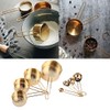 8Pcs Stainless Steel Measuring Cup Spoon Set with Scales Home