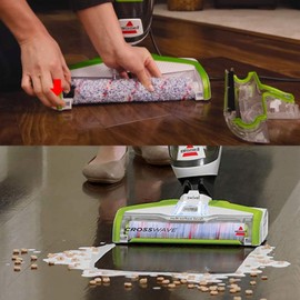 4Pcs Vacuum Brush Rolls 1868 & 2Pcs 1866 Replacement Vacuum Filters, Compatible with Bissell CrossWave 2306A and 1785A Series Vacuum Cleaner, Compare to Part Bissell Crosswave 1785R 1785 2306 2551