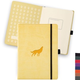 Dingbats* - Animal World Notebook A5 Lined - Hardcover Made of Vegan Leather for Work, Travel, Uni - with Elastic Closure Band