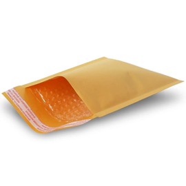 AVG Packaging Supplies Kraft Bubble Mailers – Bulk Padded Self-Seal #5 Envelopes (10.5" x 15") - Bubble Lined Shipping Envelopes - Industrial Standard Mailer Envelopes for Business (400ct)