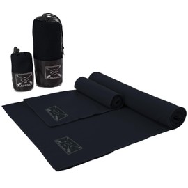 Mircrofibre Towel (Black, Hand Towel)