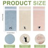 RinRinfam 3Pcs Cute Cat Hand Towels Farmhouse Bathroom Decor Embroidered