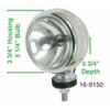 4 Chrome Offroad Light, 55 Watt, Sold Each, Compatible with