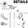 Bifold Door Hardware Repair Kit, 6 Pieces Bifold Cabinet Doors,