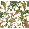 York Wallcoverings Tropics Fiji Garden Removable Wallpaper, White/Teal/Aqua/Pink/Magenta/Yellow/Green