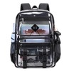 Sisipoet Clear Backpack for School, PVC Clear Bookbag Heavy Duty