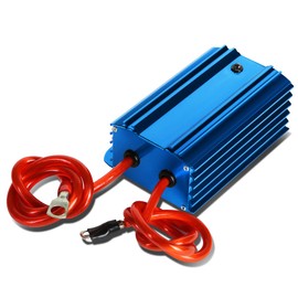 Auto Dynasty Universal Electric System Car Battery Voltage Stabilizer Regulator with Cable, (Blue)
