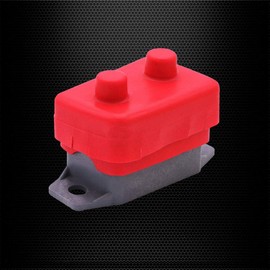 Ampper DC 12V - 24V Automatic Reset Circuit Breaker with Cover Stud Bolt for Automotive and More (15A, 4Pcs)