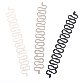 AKOAK 3 Pcs (Black, Gray, White) Female Hair Styling Braid Fish Bone Braid Centipede Hairdresser Twist Braid Hair Accessories DIY Hairstyle French Braid Tool Accessories