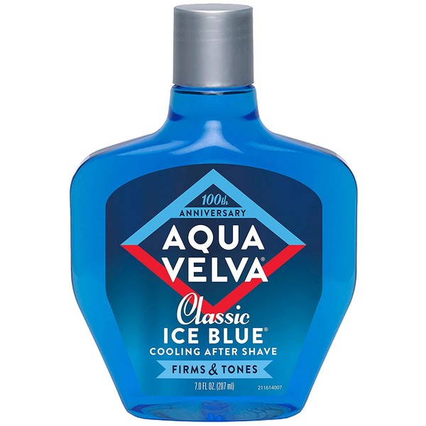 Aqua Velva Cooling After Shave, Classic Ice Blue 7 oz (Pack of 8)
