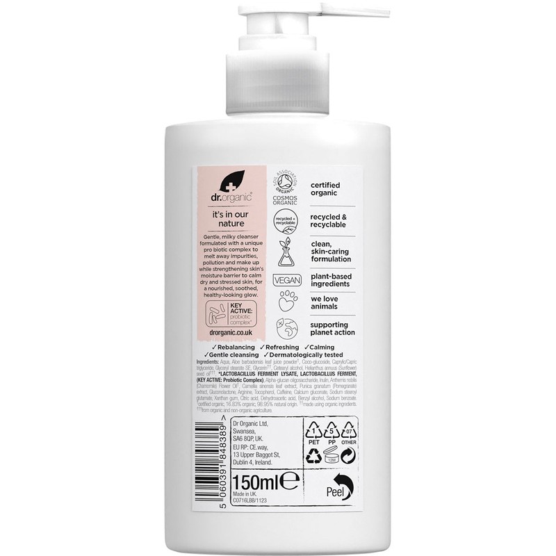 Dr Organic Skin Calm Probiotic Cream Cleanser 150ml