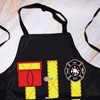 WZMPA Firefighter Cooking Apron Firefighter Chef Gift Fireman Red Line