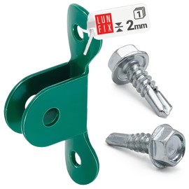 Cross Brace Bracket for Attaching Struts to Round Fence Posts Green Includes 2 Screws