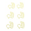 100pcs Paper Clips Cute Duck Shaped Decorative Metal Paperclips with
