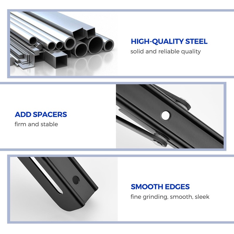 Ravinte 6 Inch Heavy Duty Folding Shelf Brackets - Collapsible