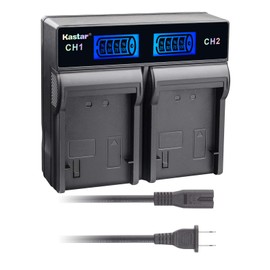 Kastar LCD Rapid Dual Charger Kit for BP-A30 BP-A60 BP-A90 Battery, CG-A10 A20 Charger, EOS C200, EOS C200B, EOS C220B, XF705 4K UHD, EOS C300 Mark II PL EOS C500 C700 Mark II 6K