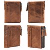 Hibate Men Leather Wallet RFID Blocking Men's Wallets Credit Card