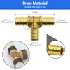 40pcs PEX Fittings, 1/2" Brass PEX Fittings, PEX Brass Crimp