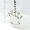 Elechobby Cute Stainless Pendant Keyring for Bag or Purse Keychain