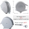 HOMESHOPA 15 Metre Retractable Washing Line, Portable Heavy Duty Wall