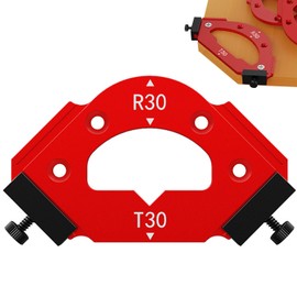Radius Clamp Milling Cutter Template, Angle Milling Template, Router, Three in One Chamfer Inner and Outer Corner Positioning Template, Milling Template, for Cutting Metal Sheets (R30)