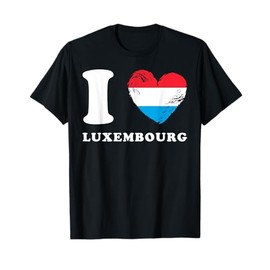 I Love Luxembourg - Heart Flag Luxembourg T-Shirt