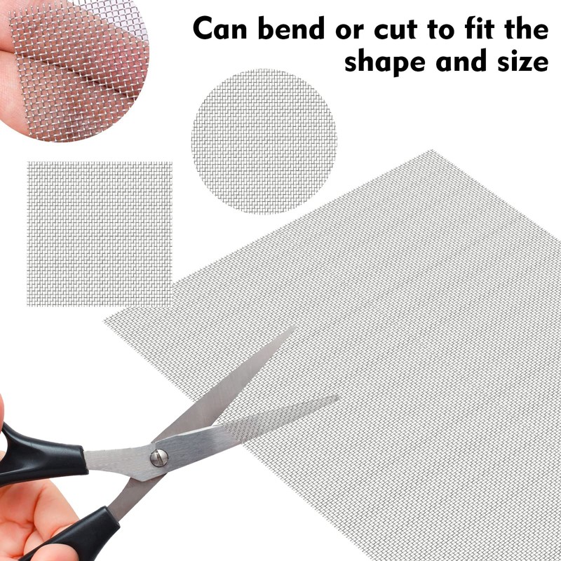 Pack of 3 A4 Wire Mesh Stainless Steel Filter Mesh