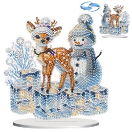 DIY Diamond Painting Christmas Table Decoration, Diamond Painting Adults, 5D Diamond Painting Christmas Gifts, Advent Calendar Diamond Painting Winter Decor (B)