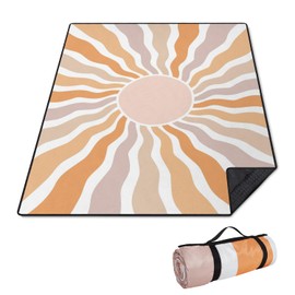 QXWREL Extra Large Picnic Outdoor Blanket 80''x80'' Waterproof and Sandproof Picnic Foldable Mat for Beach Camping Accessories for Grass Lawn Park