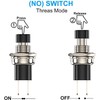 GTIWUNG Mini Push Button with Pre-Wired, Momentary Pressure Switch Lockless,