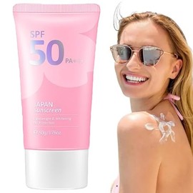 Protector solar japonés SPF 50 PA+++ Rosada Essence Cream 1.76 oz Crema Facial Protector Solar Hidratante Cosméticos (1)