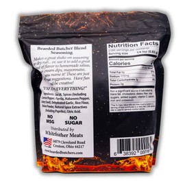 Bearded Butchers Hot Blend Seasoning, 64 oz Bag (4 lbs) - Habanero Hot Spice for Steaks, Burgers, Soups, Roasts, and Game Meats - No MSG, Gluten-Free, All-Natural, Sugar-Free, and Flavorful Kick