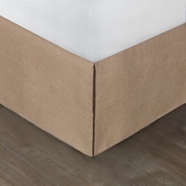 Greenland Home - GL-1710EBKT Burlap Bed Skirt, Natural, Twin