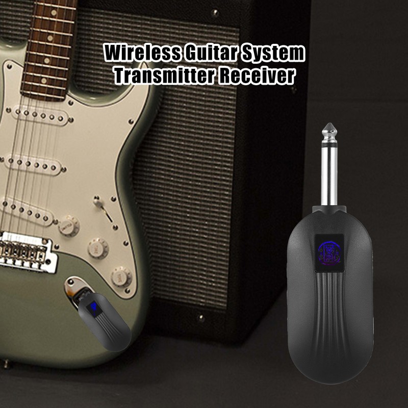 Wireless Guitar System Transmitter Receiver 2.4MHz Rechargeable Piano Instrument BT