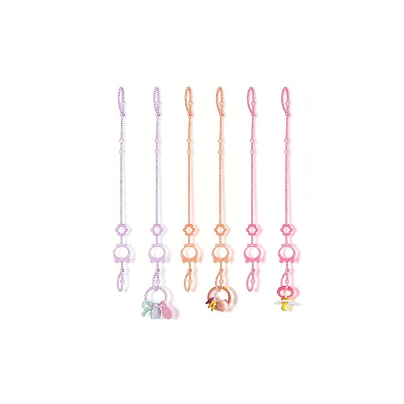 Clip de chupete de silicona, silla alta, accesorios para carriola,