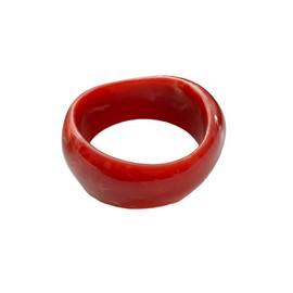 Fuqimanman2020 Chunky Acrylic Bangle for Women Colorful Irregular Geometric Resin Cuff Bracelet Wide Tortoiseshell Acetate Plate Wristband Bracelet Fashion Jewelry Gift-Red