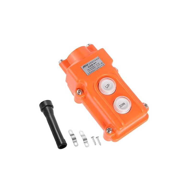 uxcell Hoist Crane Pendant Control Station Push Button Switch Up