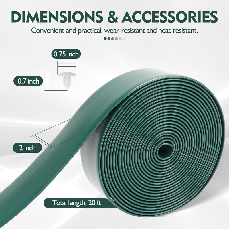 LukLoy 2" Wide 20ft Long Vinyl Straps for Patio Chairs