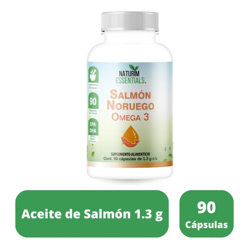 Omega 3 Salmón Noruego Naturim Essentials 90 Cápsulas De Gel