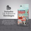 BioSwiss Bandages, First Responders Shaped Self Adhesive Bandage Set, Latex