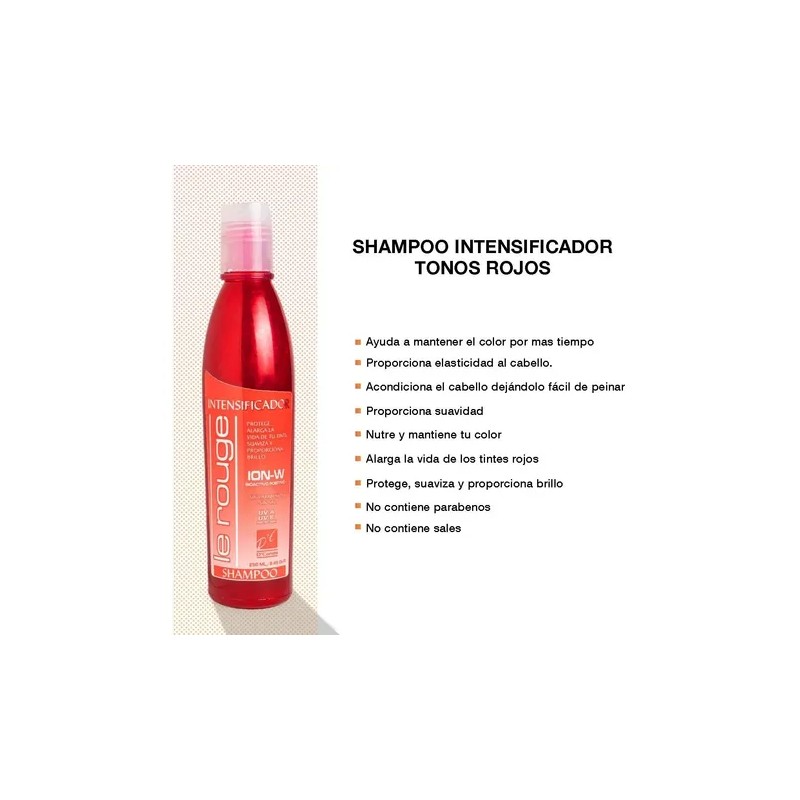 Shampoo Intensificador De Color D'conde 250 Ml Cabello Rojo