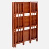 Casual Home 3-Shelf 27.5" Wide Folding Stackable Bookcase, Mahogany (New)