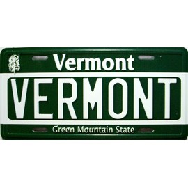 Vermont State License Plate Novelty Fridge Magnet