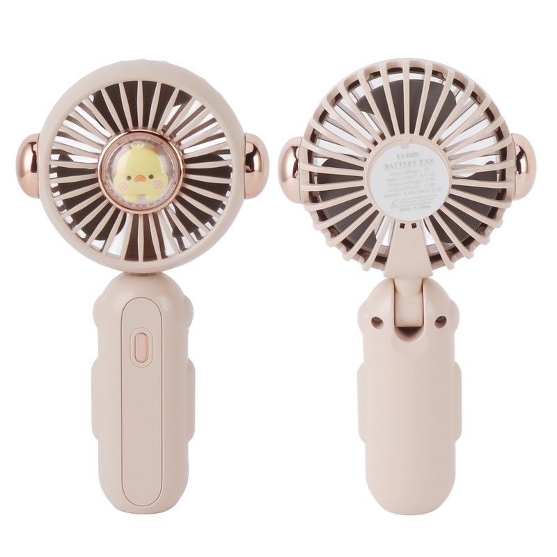 Foldable Mini Fan Cute Lightweight 900mAh Adjustable Low Noise Handheld