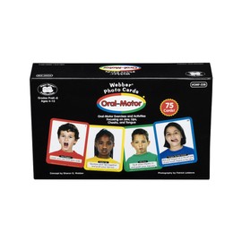 Super Duper Publications | Webber® Oral-Motor Photo Exercises and Activities Flash Cards | Educational Resources for Children