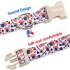 Faygarsle Patriotic American Flag Dog Collar Red White Blue Pattern
