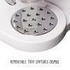 Zevro /GAT201C Indispensable Dry Food Dispenser, Dual Control, White/Chrome