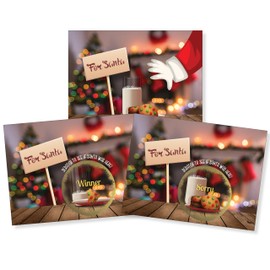 My Scratch Offs - 26 Pack Milk and Cookies Secret Santa Christmas Gift Scratch Off Cards White Elephant Game for Party Favors, Christmas Games