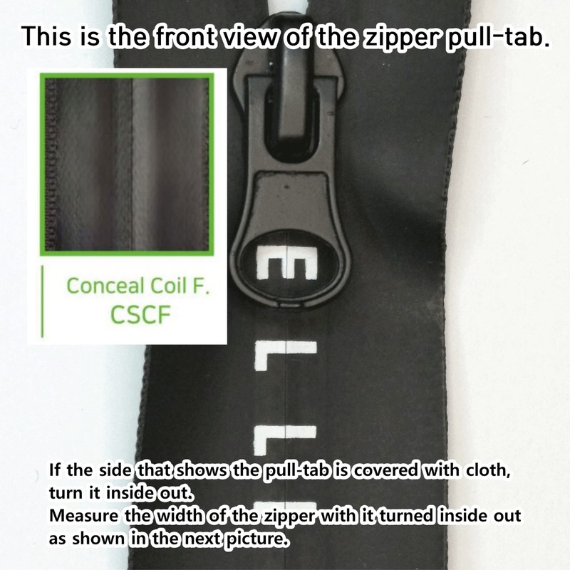 GODO CSCF8-4EA Conceal Zipper Slider Repair Replacement Kits - #8