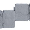 Relaxdays 10-Piece Border for Flower Beds, Stone Look, H x